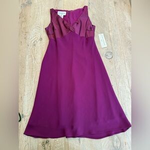 Evan Picone Dress beautiful magenta size 6P NWT